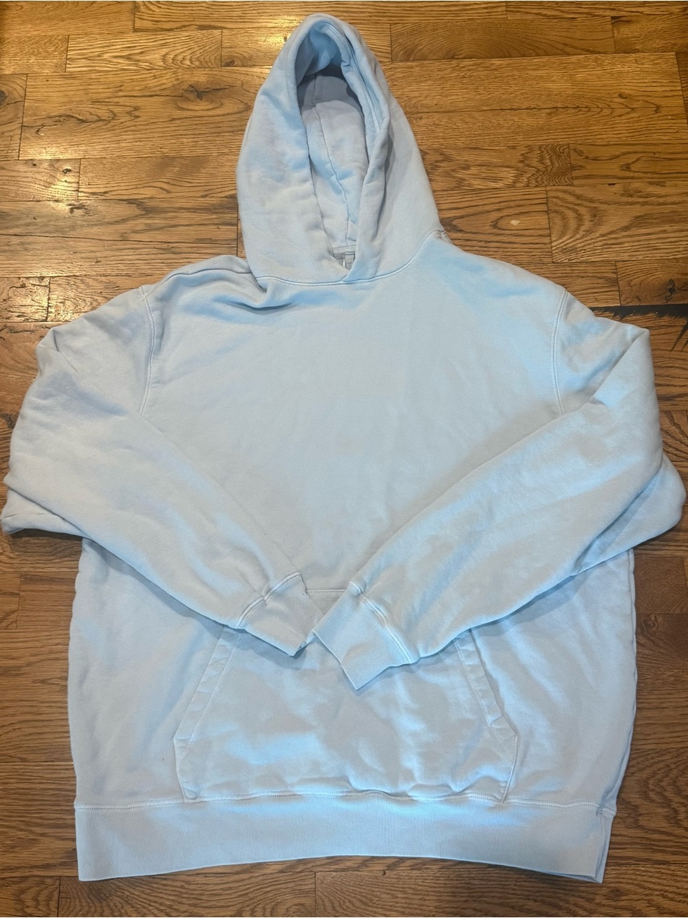 Skims. Boyfriend Fleece Lounge Hoodie. Zen Blue. Size Small. - Picture 4 of 11